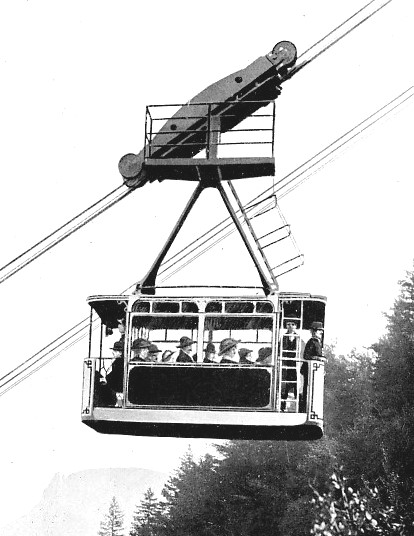 CAR ON THE KOHLERER AERIAL RAILWAY