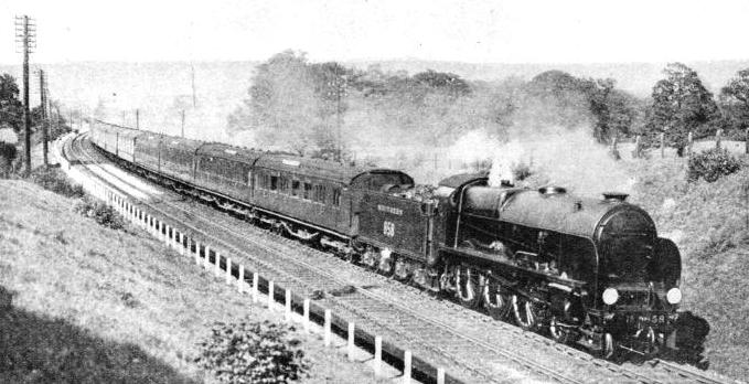 The Continental Express, near Hildenborough, on its daily journey between London and Dover.