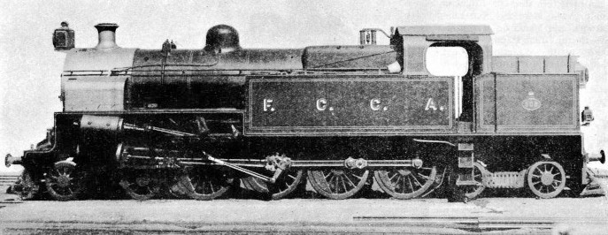4-8-4 tank engine on the Central Argentine Railway