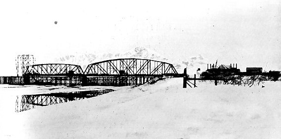 BUILDING THE GREAT STEEL BRIDGE ACROSS THE COPPER RIVER