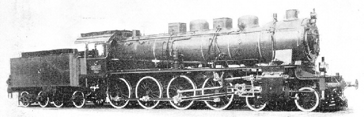 GERMAN-BUILT LOCOMOTIVE of the type used to haul the “Taurus Express”