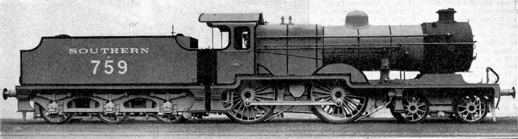Latest type L class 4-4-0 express engine