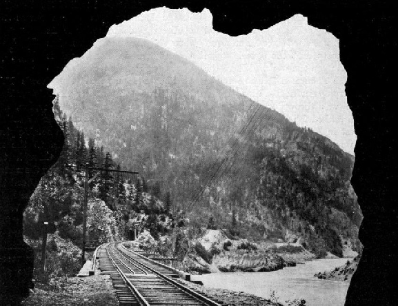 HOW THE CPR MARKS ITS WAY THROUGH THE FRASER CANYON