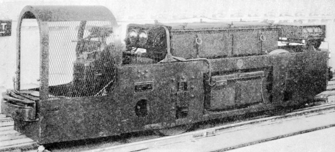Battery driven locomotive on the Post Office Railway