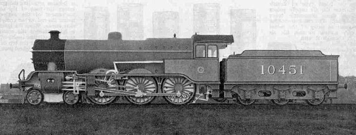 4-6-0 four-cylinder LMS Express Locomotive, Class 8
