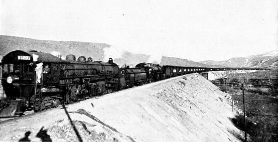 DOUBLE-HEADING OVER THE SIERRA NEVADA MOUNTAINS, Souther Pacific Railroad