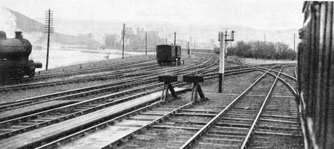 Complicated track construction at Llandudno Junction on the LMS