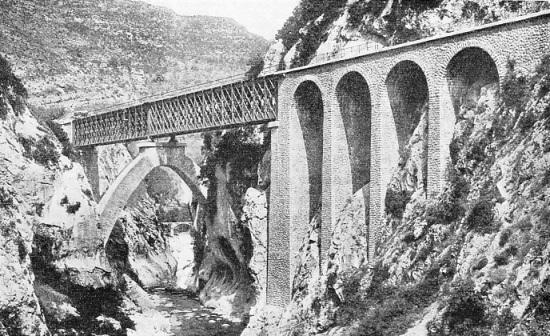 THE BEVERA VIADUCT, near the town of Breil