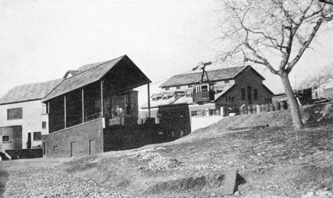 THE LOWER STATION of the Gran Sasso Aerial Ropeway