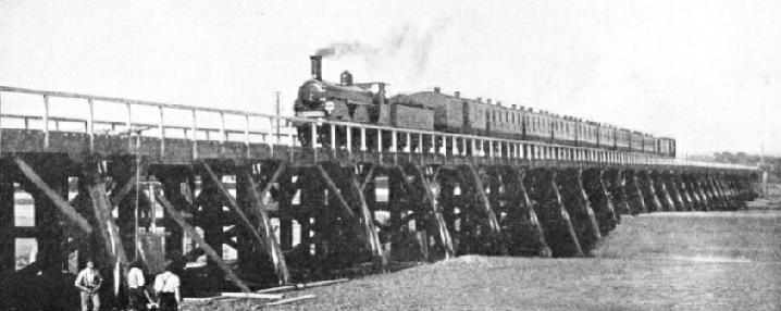 THE LAST TRAIN to cross the old bridge at Shoreham