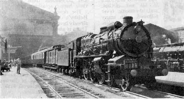 One of the Nord Super Pacifics, on the Golden Arrow at Paris (Nord)