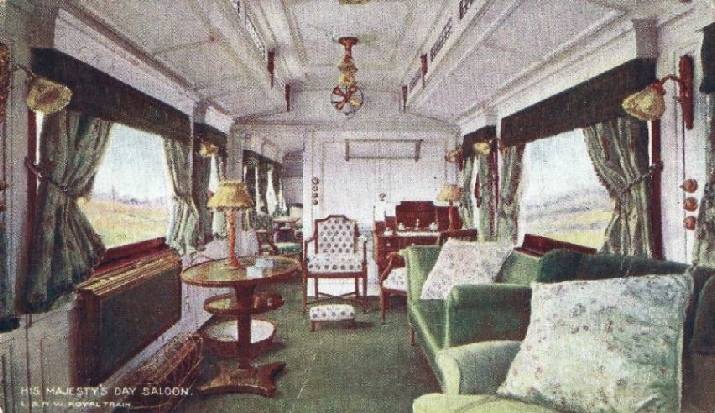 Inside the King’s Carriage, London & North Western Railway