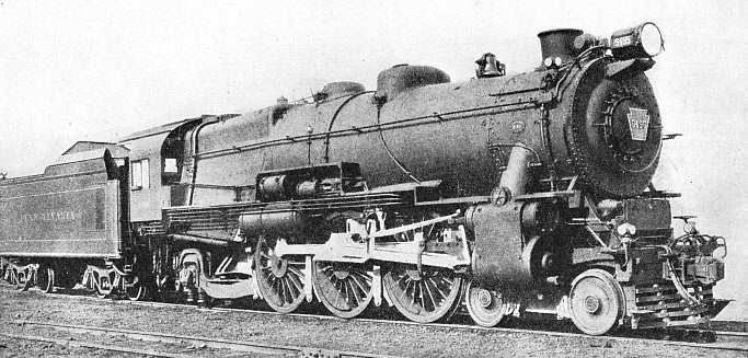 4-6-2 locomotive of the K-4S Class on the Pennsylvania Railroad