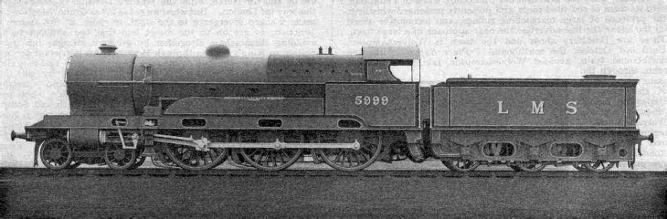 No. 5999  Vindictive, one of the re-boilered Claughtons