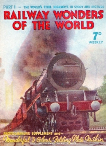 Flyer promoting the publication of railway wonders of the world