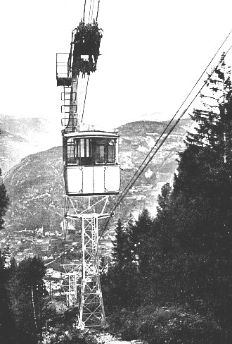 THE TRACK OF THE KOHLERER AERIAL RAILWAY