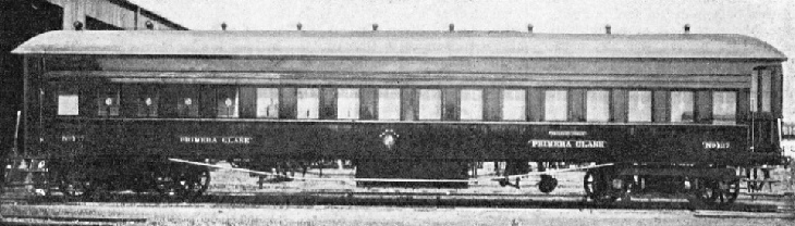 FIRST-CLASS CARRIAGE owned by the Central Uruguay Railway
