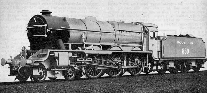 Southern Railway 4-cylinder 4-6-0 locomotive No. 850, Lord Nelson
