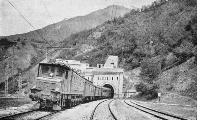 THE NORTH PORTAL of the Simplon as seen after the completion of the second tunnel in 1921