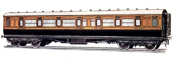 London & South Western Railway composite corridor carriage no. 859