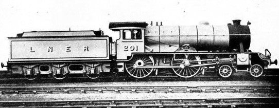 4-4-0 Bramham Moor No 201 of the LNER