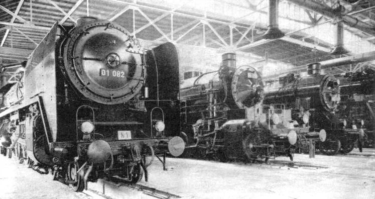 MODERN GERMAN LOCOMOTIVES tend to increase in size