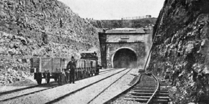 The Monmouthshire end of the Severn Tunnel