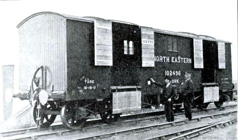 A 25-ton Covered Goods Wagon, North Eastern Railway