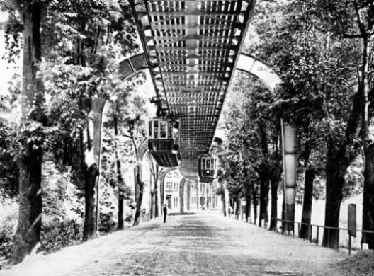 THE LANGEN RAILWAY RUNNING OVER A PUBLIC HIGHWAY