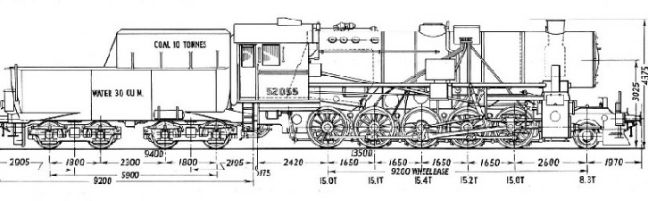 German Class 52 2-10-0 wartime austerity locomotive