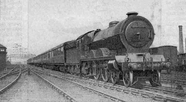 The Aberdonian leaving Aberdeen, hauled by 4-4-2 engine No. 9902 Highland Chief