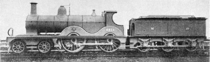 4-4-0 designed for the Midland Railway by S W Johnson