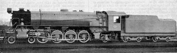 4-8-2 (Mountain) type Baldwin-built Passenger Locomotive. South African Railways