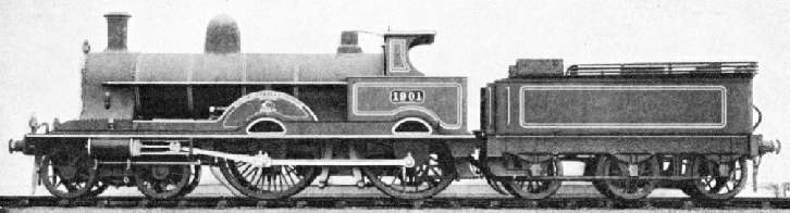 Four-cylinder compound locomotive of the LNWR