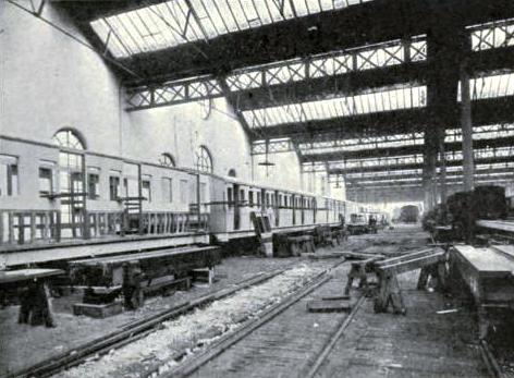CARRIAGE-BUILDING, ST. ROLLOX WORKS, Caledonian Railway