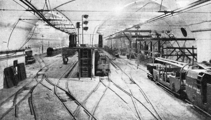 The car depot at Mount Pleasant, Post Office Railway