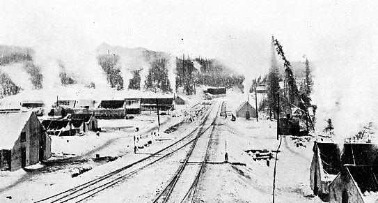 RAILWAY CONSTRUCTION CAMP on the borders of the Arctic Circle