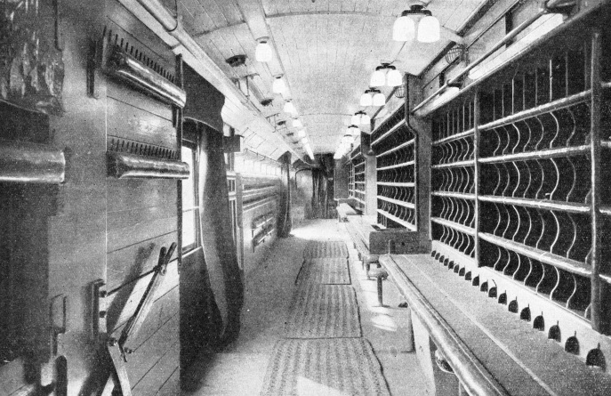 Inside a Post Office railway sorting office