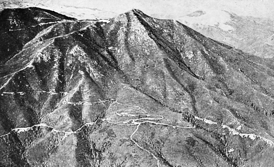 AERO VIEW OF MOUNT TAMALPAIS AND ITS WONDERFUL CROOKED RAILWAY