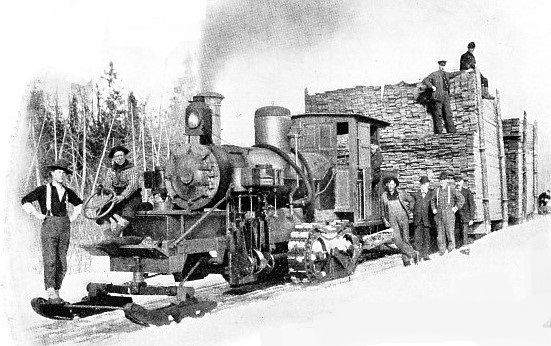 A big load for an ice railway locomotive