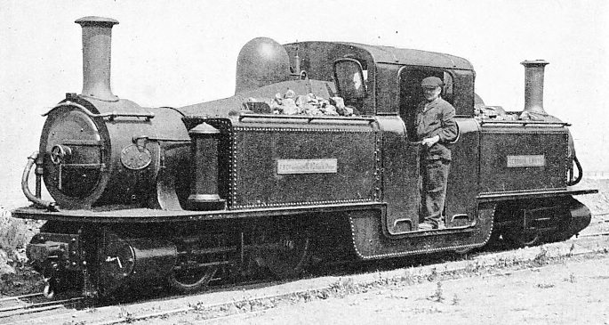 “MERDDIN EMRYS”, a “Fairlie” articulated locomotive in service on the Festiniog Railway