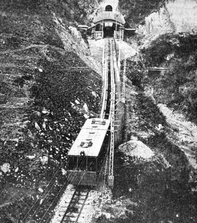 INTERMEDIATE STATION on the Mount Rokko San Cable Railway
