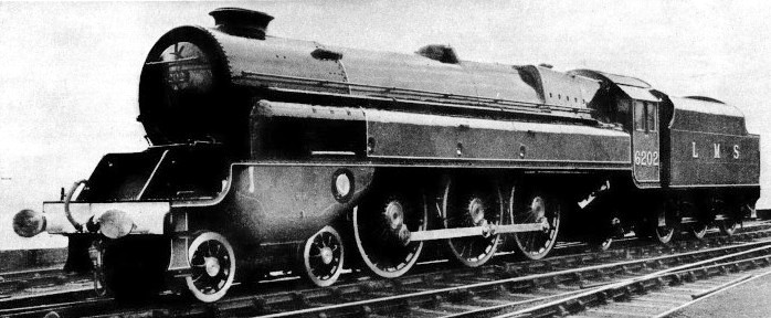 4-6-2 turbomotive of the LMS no 6202