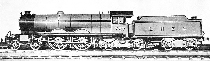 A FORMER “ATLANTIC” TYPE express engine of the North Eastern Railway, as rebuilt by the LNER