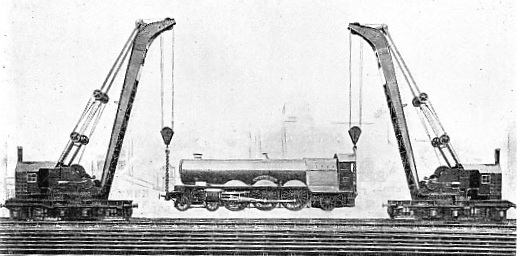 LIFTING A 98-TON LOCOMOTIVE