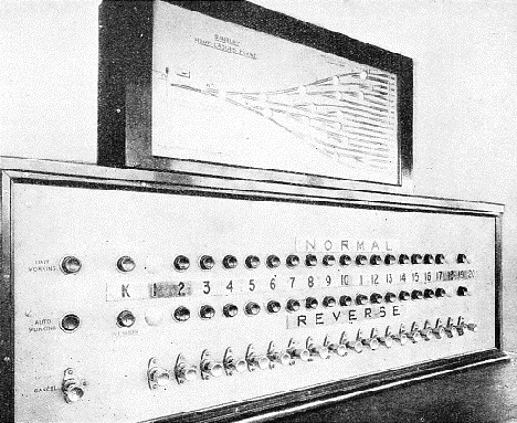 control panel in the signal cabin at the Banbury sidings,